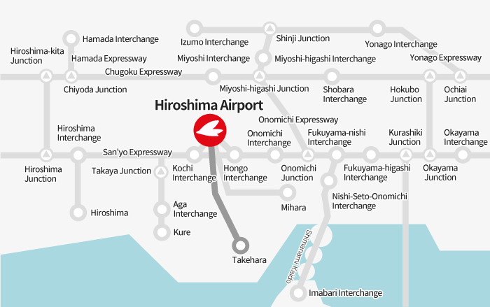 [From Takehara] National Route 432 → Hiroshima Airport