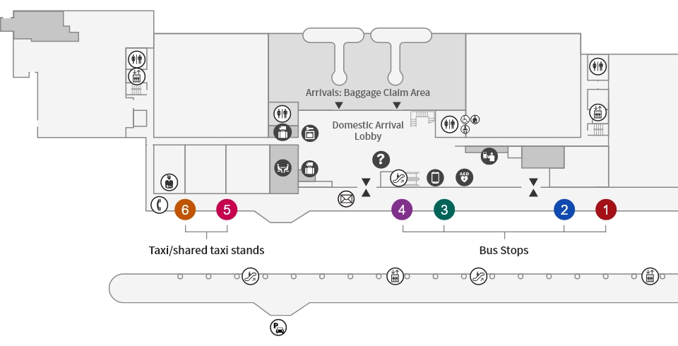 Bus Stop Information - From Hiroshima Airport