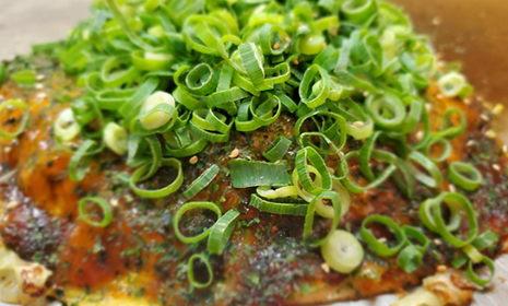 Deluxe Okonomiyaki with Japanese Bunching Onions