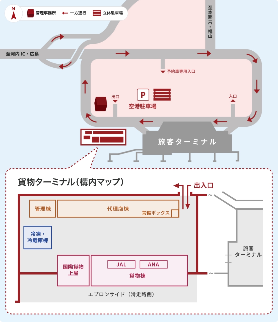 貨物ターミナル 施設配置図